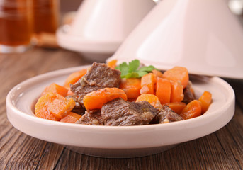 Sticker - tajine, beef and carrot