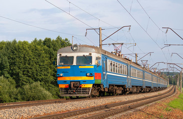 Sticker - Suburban train in Belarus