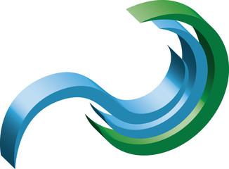 Wasserkraft Logo 3d 2