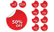 circle red sale tag