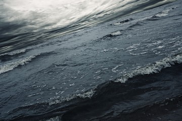 Wall Mural - Stormy sky over a sea