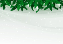 Vector Background With Christmas Fir Tree