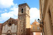 Cathedral building historic centre of Iglesias  Sardinia  Italy