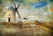 Windmills Of Spain - Picture In Painting Style