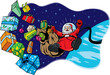 © Danomyte - Santa in space losing all his toys