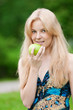© mr.markin - Beautiful woman with green apple