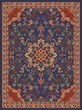 Oriental Floral Carpet Design -Illustration
