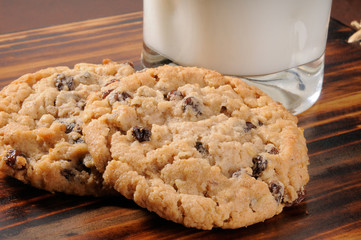 Canvas Print - Oatmeal raisin cookies