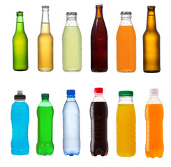 Poster - set with different bottles