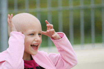 Wall Mural - child with cancer