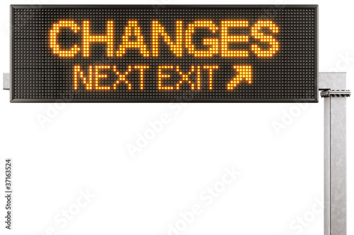 Digital highway sign