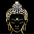 Gold buddha status