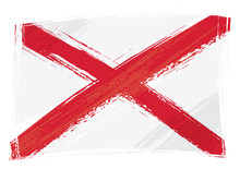 Grunge Alabama flag
