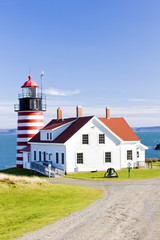 Sticker - West Quoddy Head Lighthouse, Maine, USA