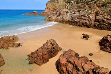 Plemont Beach, Jersey, Channel Islands, UK