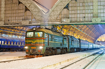 Wall Mural - Diesel passenger train