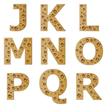 vector bubble alphabet - part 2