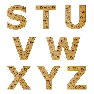 vector bubble alphabet - part 3