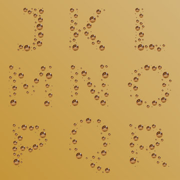 vector bubble alphabet - part 2