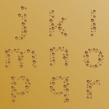 vector bubble alphabet - part 2