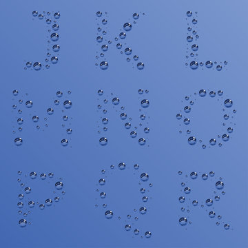 vector bubble alphabet - part 2