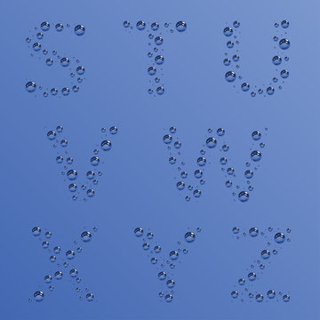 vector bubble alphabet - part 3
