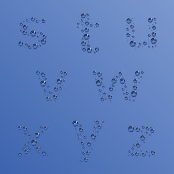 vector bubble alphabet - part 3