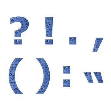 vector bubble symbols