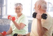 Vital Senior Couple In The Gym