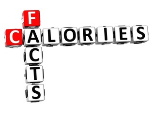Poster - 3D Facts Calories Crossword