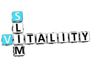Poster - 3D Slim Vitamin Crossword
