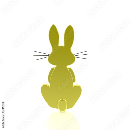 Hase von hinten StockIllustration Adobe Stock