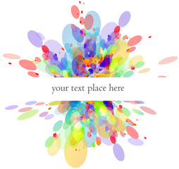 Poster - beautiful abstract colorful background
