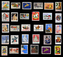 Christmas Collection Of Stamps Of The United States