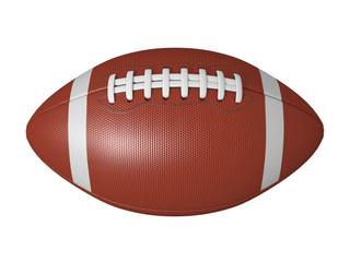 american football ball isolated on a white background