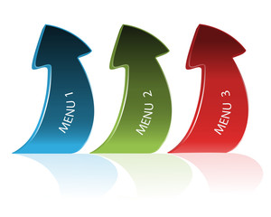 Poster - Vector navigation arrows