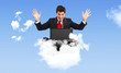 © Minerva Studio - Businessman on a cloud