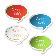 Poster - Vector comic bubbles