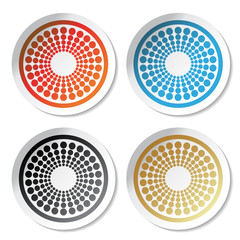 Poster - Vector circular stickers