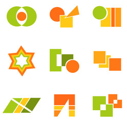 Canvas Print - Set of symbols