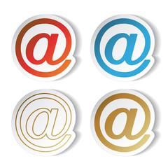 Poster - Vector mail stickers