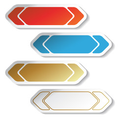Poster - Vector arrow stickers