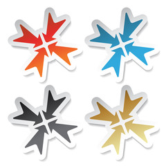 Poster - Vector arrow stickers