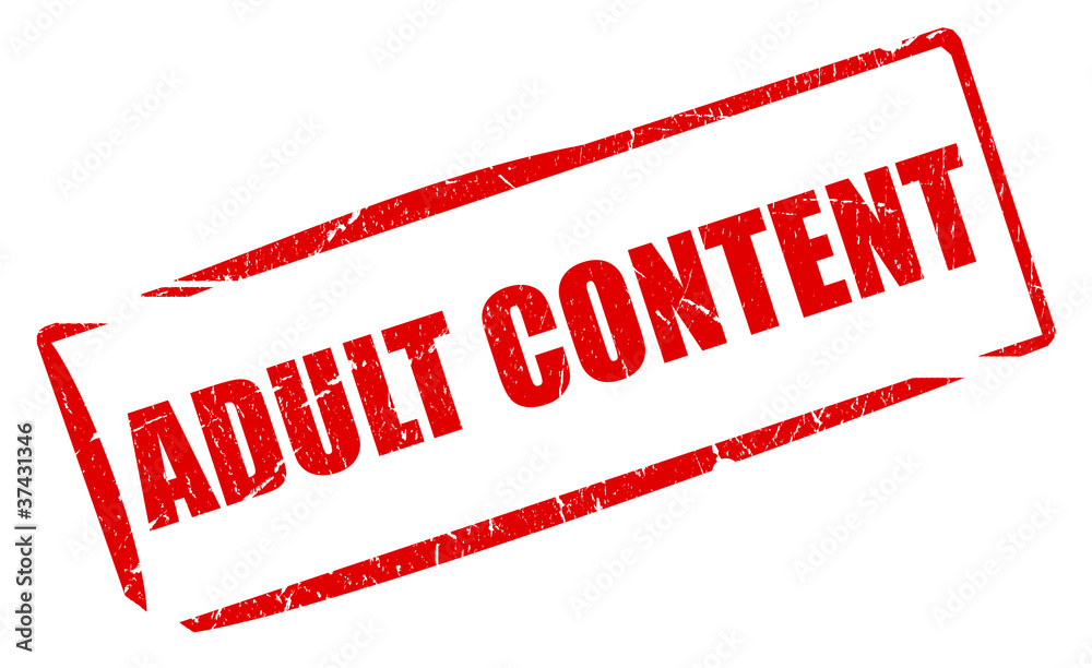 Adult content stamp Stock Illustration | Adobe Stock