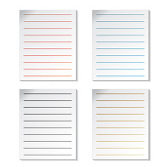 Poster - Vector sheets of paper