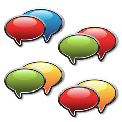 Poster - Vector speech bubbles
