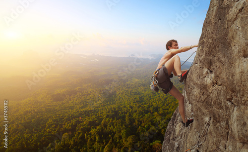 Obraz w ramie Climbing