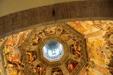 Dome of Brunelleschi in Cathedral of Florence Tuscany Italy