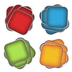 Poster - Vector speech bubbles