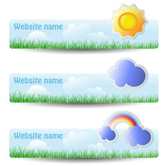 Poster - Vector set of headers